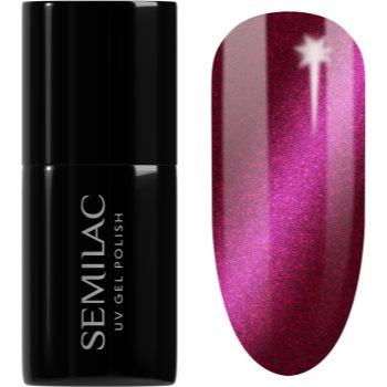 Semilac UV Hybrid Silk Effect unghii cu gel folosind UV / lampă cu LED