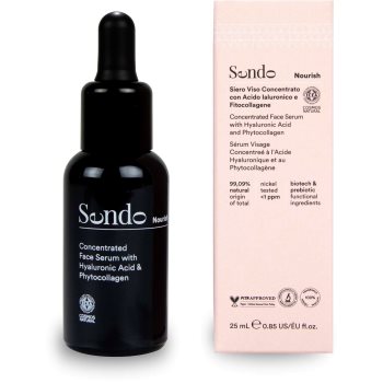 Sendo Nourish Concentrated Face Serum with Hyaluronic Acid & Phytocollagen concentrat cu acid hialuronic și fitocolagen