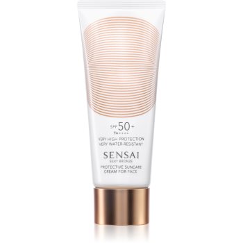 Sensai Silky Bronze crema protectoare pentru fata protectie solara