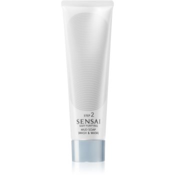 Sensai Silky Purifying Mud Soap (Wash & Mask) sapun si masca 2 in 1