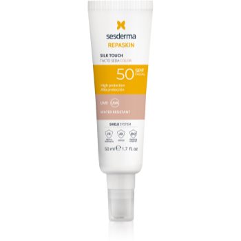 Sesderma Repaskin Silk Touch Color crema protectoare cu efect de tonifiere SPF 50
