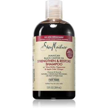 Shea Moisture Jamaican Black Castor Oil Strengthen & Restore sampon fortifiant pentru păr creț