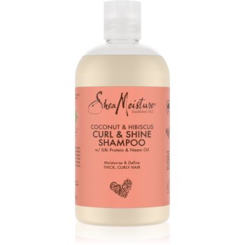 Shea Moisture Coconut & Hibiscus șampon hidratant pentru păr creț și ondulat