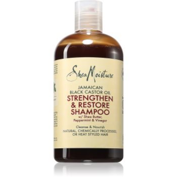 Shea Moisture Jamaican Black Castor Oil Strengthen & Restore sampon pentru curatare pentru par deteriorat si vopsit