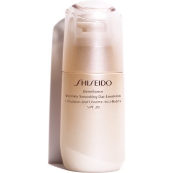 Shiseido Benefiance Wrinkle Smoothing Day Emulsion Emulsie protectoare anti-îmbătrânire SPF 20