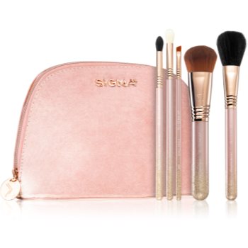 Sigma Beauty Modern Glam Brush Set set de pensule cu geantă accesorii imagine noua