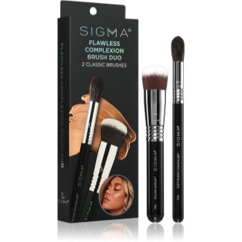 Sigma Beauty Brush Duo Flawless Complexion set perii machiaj pentru look perfect