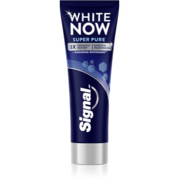 Signal White Now Men Super Pure pasta de dinti special pentru barbati cu efect de albire