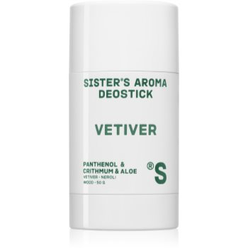 Sister's Aroma Vetiver Deostick deodorant stick impotriva mirosului si transpiratiei