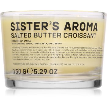 Sister's Aroma Salted Butter Croissant lumânare parfumată - Sellmag.ro