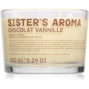 Sister's Aroma Chocolat Vannille lumânare parfumată - Sellmag.ro
