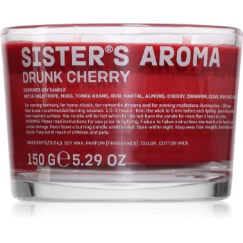 Sister's Aroma Drunk Cherry lumânare parfumată - Sellmag.ro