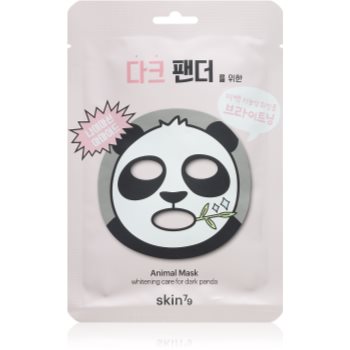 Skin79 Animal For Dark Panda mască textilă iluminatoare