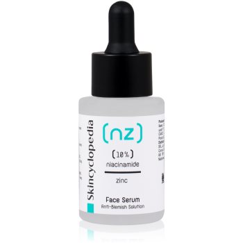 Skincyclopedia 10% Niacinamide Acid + Zinc ser facial pentru ten acneic