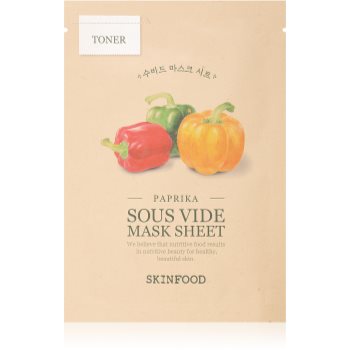 Skinfood sous vide paprika mască textilă hidratantă pentru tenul uscat