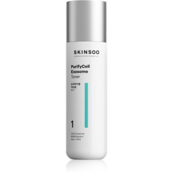 SKINSOO PurifyCell Exosome Toner calmant tonic pentru reglarea cantitatii de sebum.