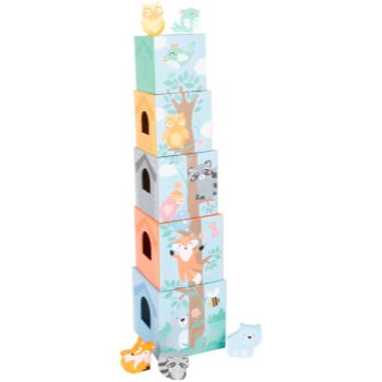Small foot Stacking Tower Pastel Animals turn de construcție