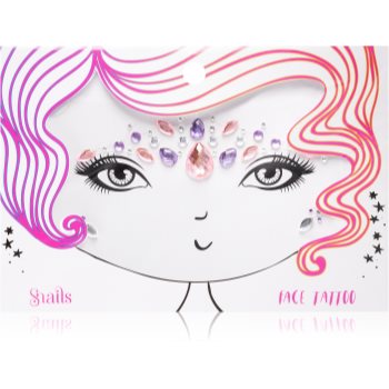 Snails face tattoo tatuaj facial