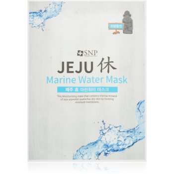 SNP Jeju Marine Water mască textilă hidratantă cu efect de netezire