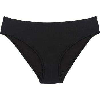 Snuggs Swimwear Recycled Nylon Light Black costum de baie menstrual