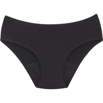 Snuggs Period Underwear Classic: Medium Flow Black chiloți menstruali textili în caz de menstruație medie