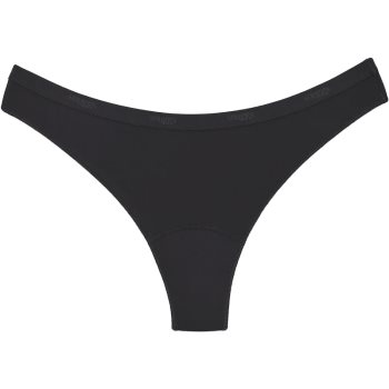 Snuggs Period Underwear Brazilian: Light Flow Black chiloți menstruali textili pentru menstruație slabă