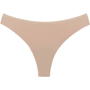 Snuggs Period Underwear Brazilian Light Tencel™ Lyocell Beige Chiloti Menstruali Textili Pentru Menstruatie Slaba