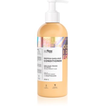 so!flow Medium Porosity Hair Protein-Emollient Conditioner balsam pentru par cu efect hidratant anti-electrizare