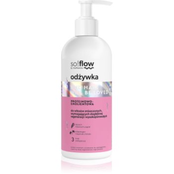 so!flow Damaged Hair Protein-Emollient Conditioner balsam pentru indreptare pentru par deteriorat