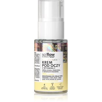 so!flow Brightening Eye Cream With Vitamin C cremă de ochi detoxifiantă și iluminatoare cu vitamina C