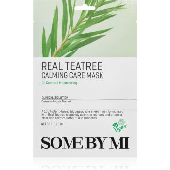 Some By Mi Clinical Solution Teatree Calming Care Mask mască textilă calmantă pentru ten acneic