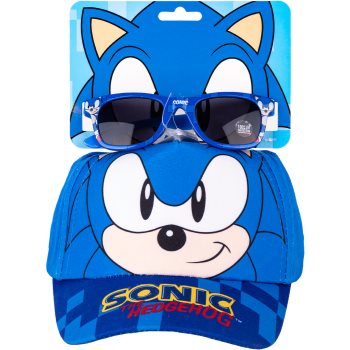 Sonic the Hedgehog Set Cap & Sunglasses set pentru copii cap imagine noua