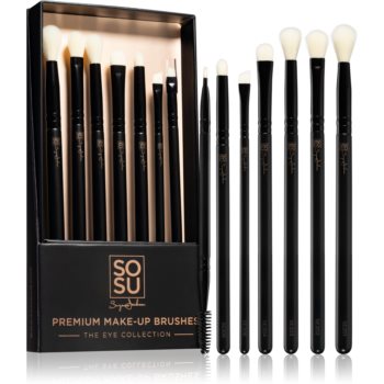 SOSU Cosmetics Premium Brushes The Eye Collection set perii machiaj accesorii imagine noua