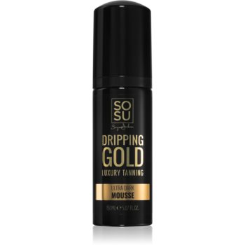SOSU by Suzanne Jackson Dripping Gold Luxury Mousse Ultra Dark spuma autobronzanta pentru un bronz intens accesorii imagine noua