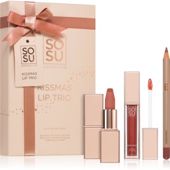 SOSU Cosmetics Kissmas Lip Trio set cadou (de buze) (de
