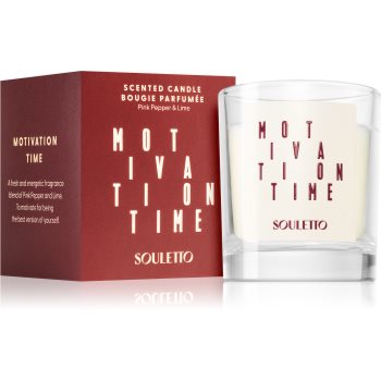 Souletto motivation time pink pepper & lime lumânare parfumată compatibil cu caruselul