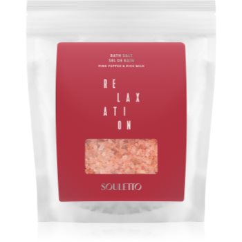 Souletto Pink Pepper & Rice Milk Bath Salt saruri de baie
