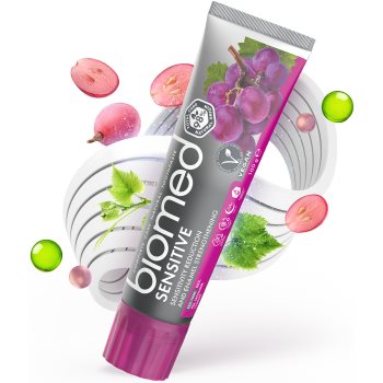 Biomed Sensitive Pastă de dinți bioactivă pentru reducerea sensibilității dinților și a gingiilor sănătoase - 1 | YEO