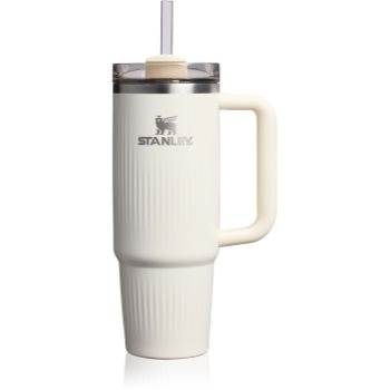 Stanley Quencher H2.O Fluted Tumbler pahar din oțel inoxidabil cu pai mare (STYUIGT_IVFX12)