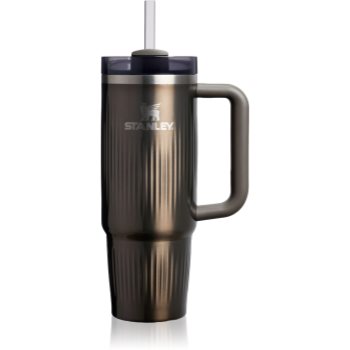 Stanley Quencher H2.O Fluted Tumbler pahar din oțel inoxidabil cu pai mare (STYYYRX_IVFX11)