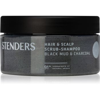 STENDERS Black Mud & Charcoal exfoliant de curățare pentru par si scalp accesorii imagine noua