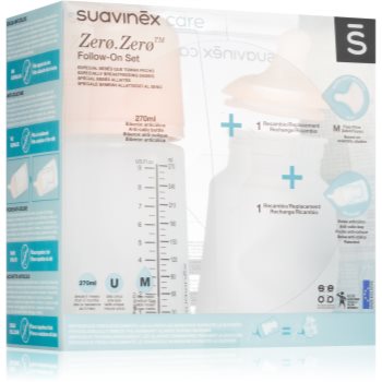 Suavinex Zero Zero Follow-On Set set cadou M Medium Flow 3 m+(pentru bebeluși)