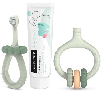 Suavinex Baby & Kids My First Dental Care Set подарунковий набір для немовлят і дітей Pink