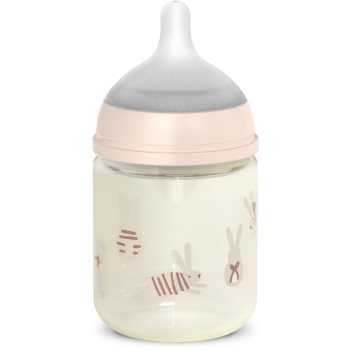 Suavinex Wonderland SX Pro Physiological Anti-Colic Glass скляна пляшечка для годування +0 SF Green Bunny 120 мл