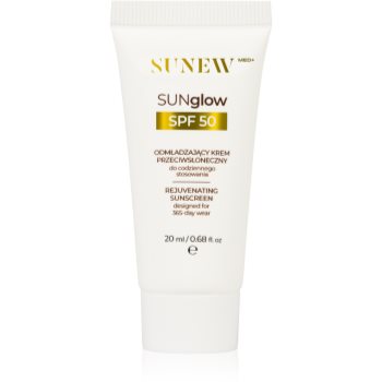 SUNEWMED+ SUNglow Anti-Aging Face Sunscreen SPF 50 cremă pentru plaja cu efect de intinerire