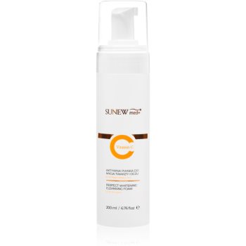 SUNEWMED+ Active Foaming Cleanser Face and Eye Makeup Removal spuma de curatare cu vitamina C