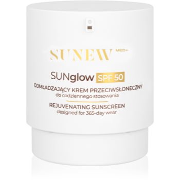 SUNEWMED+ SUNglow Anti-Aging Face Sunscreen SPF 50 cremă pentru plaja cu efect de intinerire