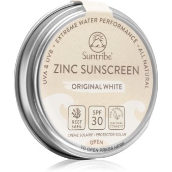 Suntribe Zinc Sunscreen crema de fata cu minerale pentru protectie SPF 30 accesorii imagine noua