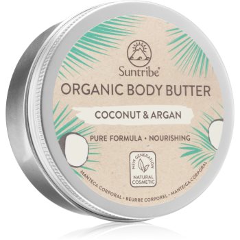 Suntribe Organic Body Butter Coconut & Argan unt de corp intens hidratant pentru piele uscata notino.ro