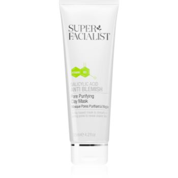 Super Facialist Salicylic Acid Anti Blemish mască cu argilă cu efect detoxifiant